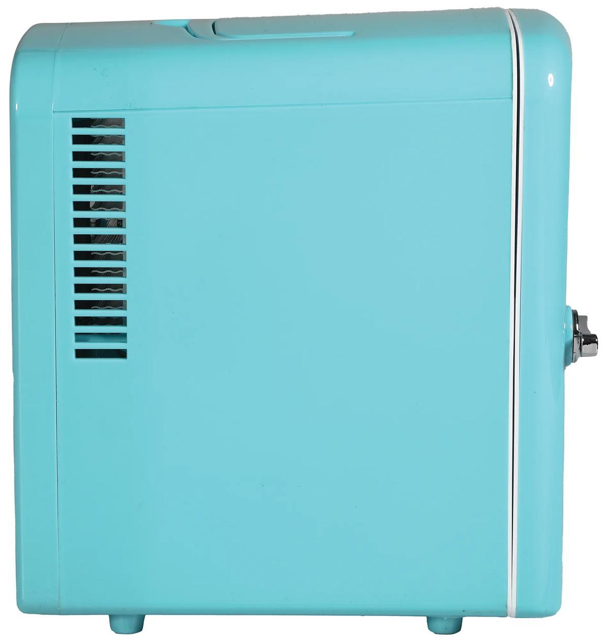 6-Can Retro Mini Fridge Cooler - Blue - Flints Furniture